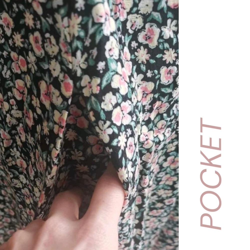 FREE PEOPLE Debbie-Jean Floral Viscose Shirtdress Short Slvs Button Front NWT SM - Picture 10 of 14
